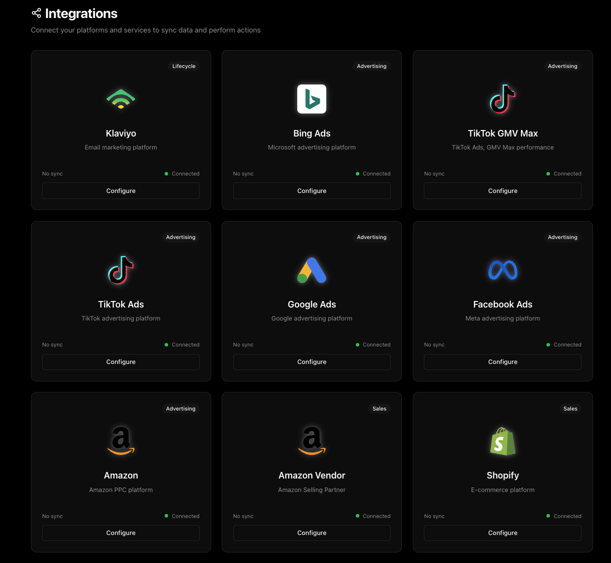 Integrations